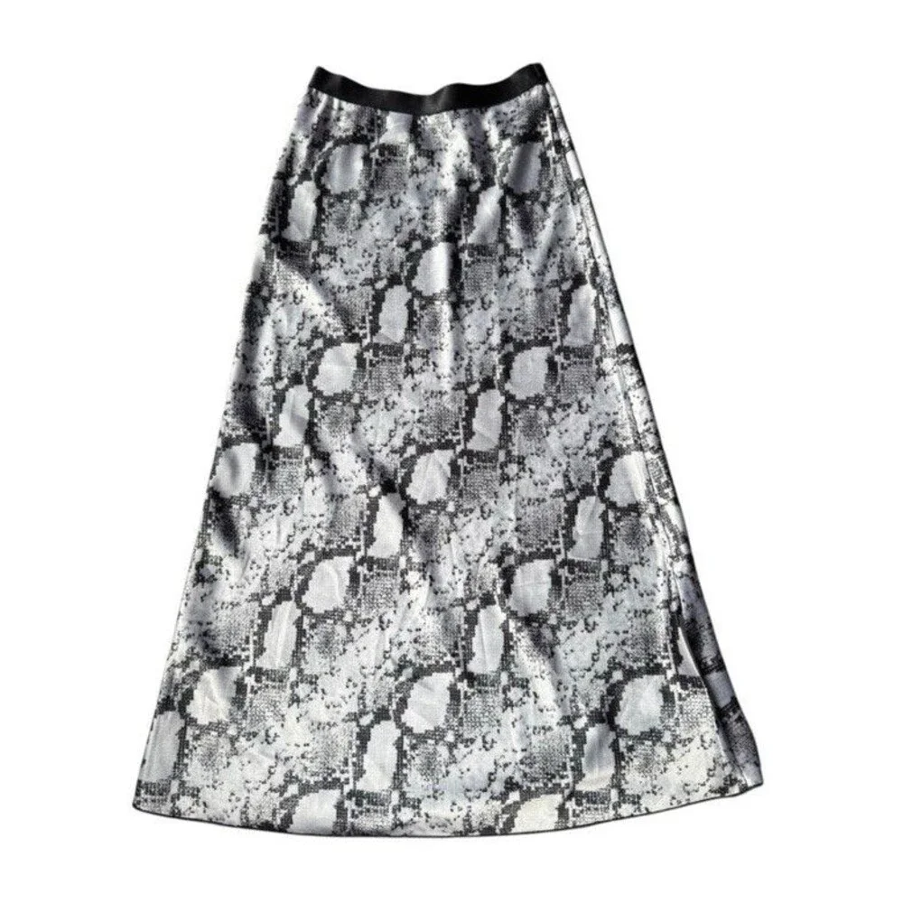 Victoria's Secret PINK Satin Skirt Snake Skin Color Size M